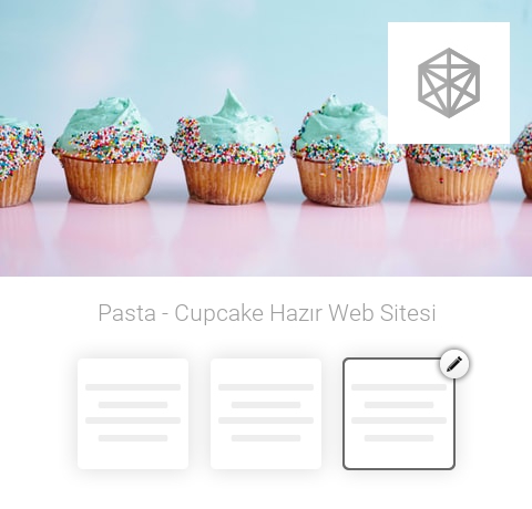 Pasta - Cupcake Hazır Web Sitesi