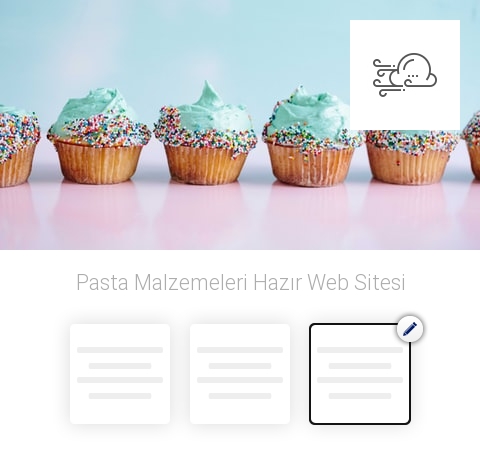 Pasta Malzemeleri Hazır Web Sitesi