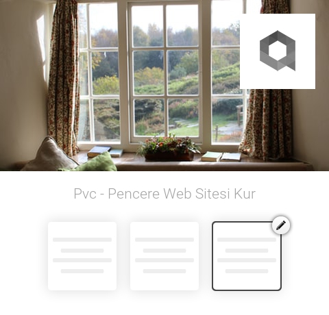 Pvc - Pencere Web Sitesi Kur