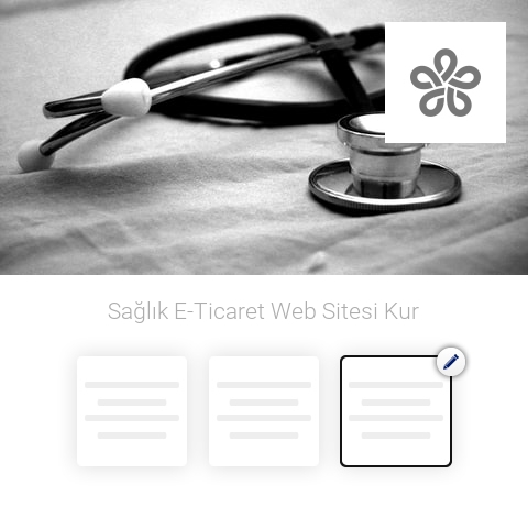 Sağlık E-Ti̇caret Web Sitesi Kur