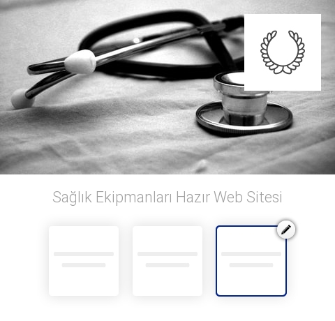 Sağlık Ekipmanları Hazır Web Sitesi