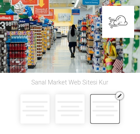 Sanal Market Web Sitesi Kur