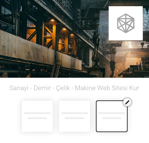 Sanayi - Demir - Çelik - Makine Web Sitesi Kur