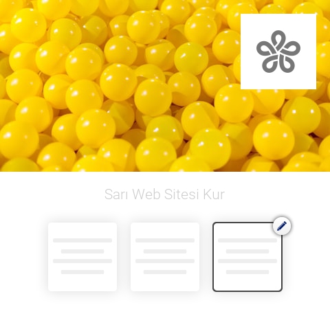 Sarı Web Sitesi Kur