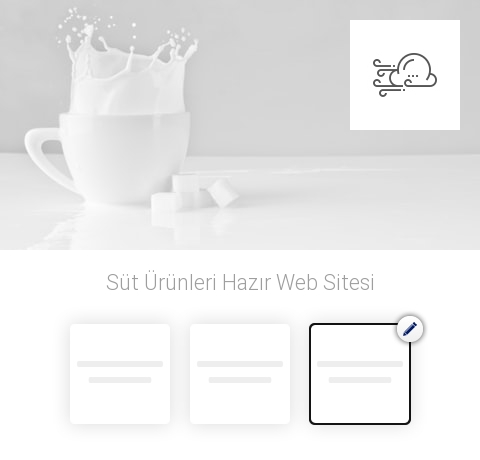 Süt Ürünleri Hazır Web Sitesi