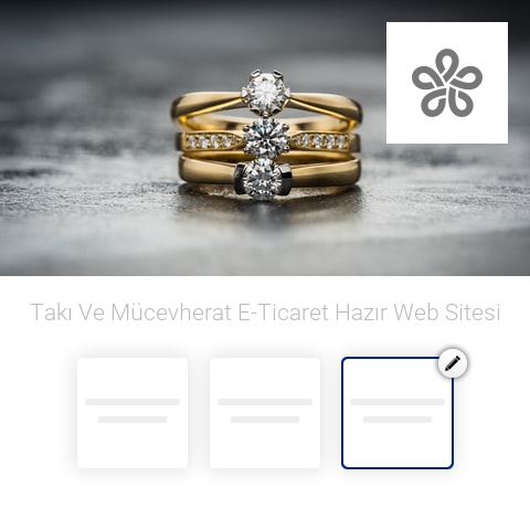 Takı - Mücevherat E-Ticaret Hazır Web Sitesi