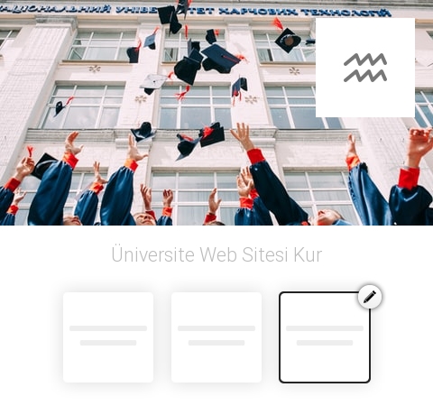 Üniversite Web Sitesi Kur