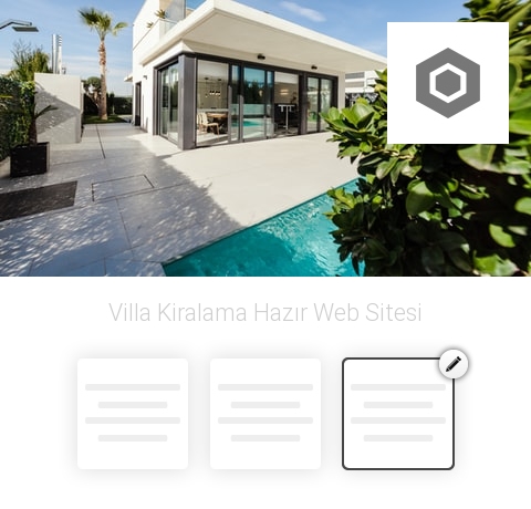 Villa Kiralama Hazır Web Sitesi