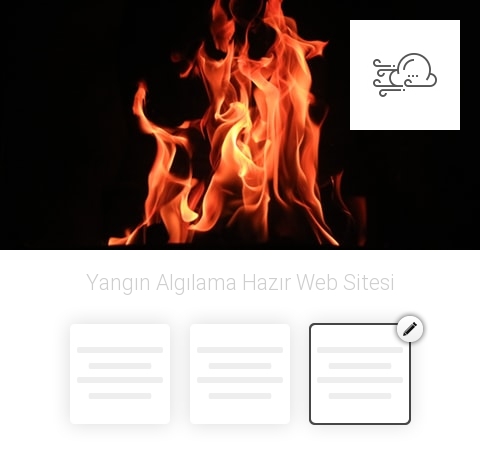 Yangın Algılama Hazır Web Sitesi